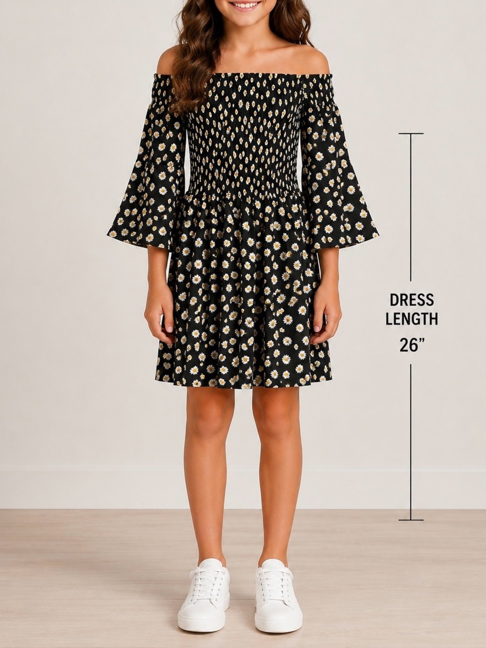(0015) Girls: 10/12 1st Kiss Girls Off Shoulder Dress- N8